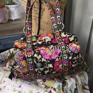 VERA BRADLEY Dual Satchel 💜🖤❤️🧡💛💚